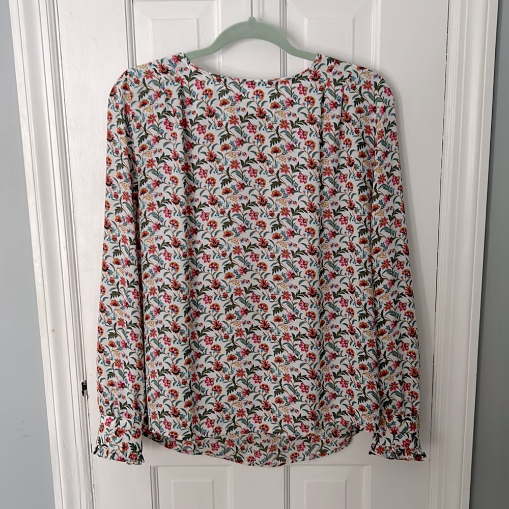 Floral blouse from Loft. Size medium.